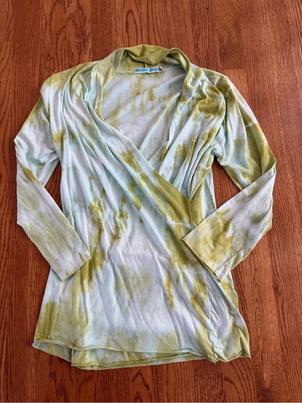 Silver Charm Tie Dye Wrap Tee